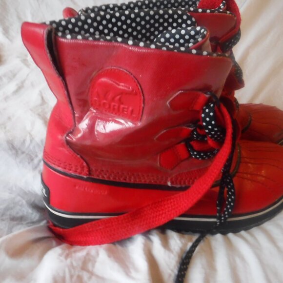 womens Red Sorel Winter Boots Womens Size 9 1/2 - Picture 9 of 9